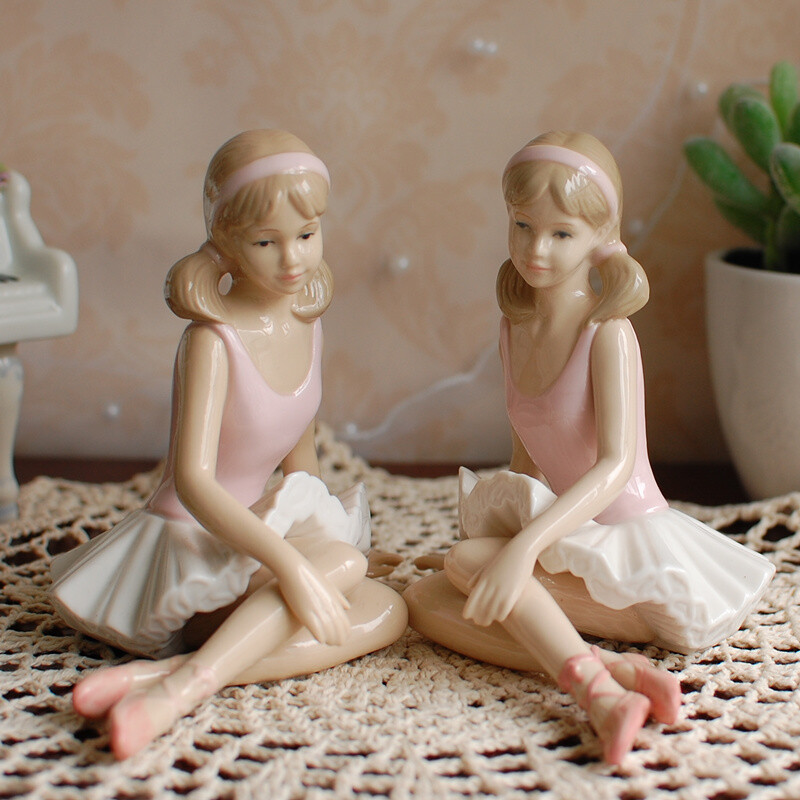 欧式出口陶瓷人偶芭蕾舞女孩创意工艺品摆件家居饰品创意礼物