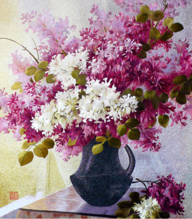 姚慧芬作品——丁香花