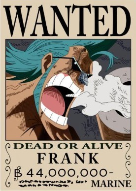 ONE PIECE、悬赏令、Frank