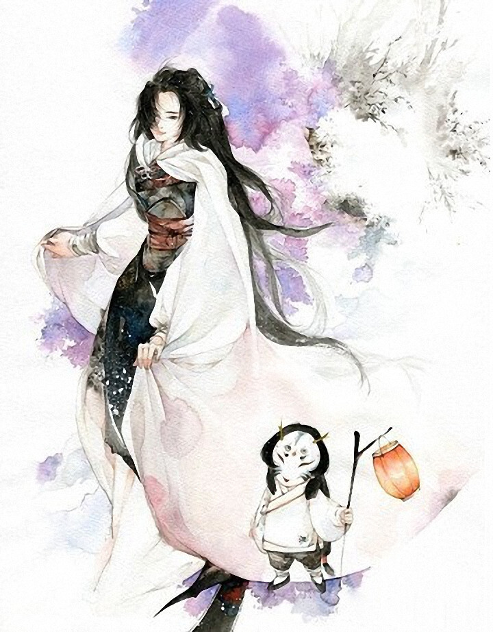 小说《夏异录·仙侠传·花狸》插图，插画师：呀呀