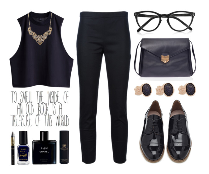 Morgan Tank Lap/Acne Trousers/KG Kurt Geiger Shoes/Saint Laurent Bag/Selima Optique Glasses