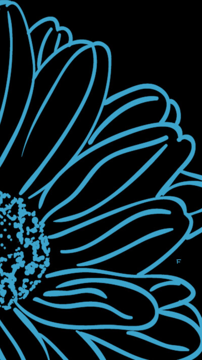 花园夜原创制作花卉壁纸。暗夜雏菊。小清新文艺风格iphone5手机壁纸。