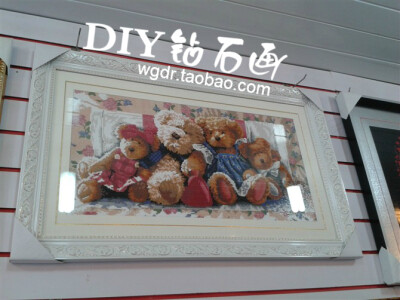 diy钻石画，用钻贴画，家居完美的diy创意画，diy砖石画