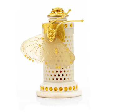 21st Century Masters An Ivory and Gold Pomander Object, by Daniel Brush