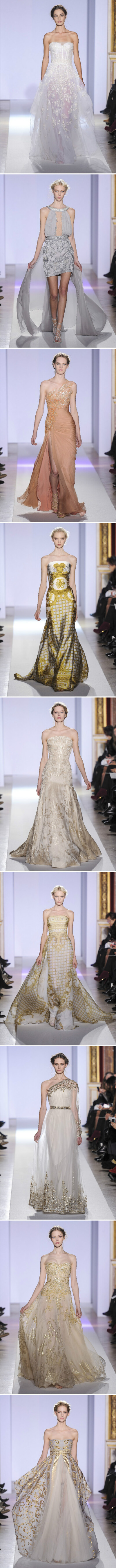 #Zuhair Murad Haute Couture SS 2013#Part I 这一季也是金灿灿的女神风