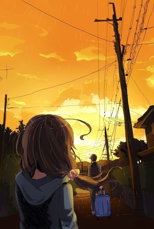 你呐 说过吧 这里的景色很沉闷 我以前从没那样想过 但是 你不在了以后 这里的一切都变成了沉闷的景色了 直到那一刻我才总算明白了为什么你会走 而我留了下来 我和你的不同 那就是你可以离开有我的地方 而我却会整日想着要为了你 而更改去留 「みのり様」