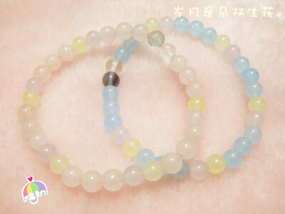 【双生花手链】岁月是朵双生花。