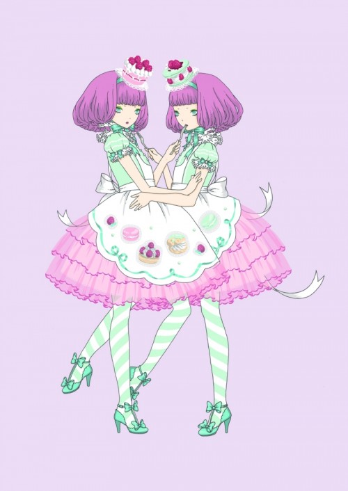 今井キラLolita洛丽塔插画 Angelic Pretty - Twins