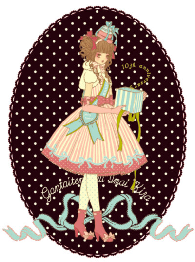 今井キラLolita洛丽塔插画 Angelic Pretty