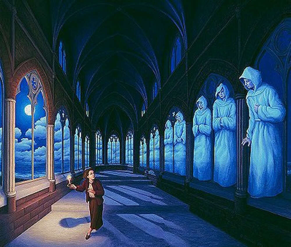 Rob Gonsalves 国外超现实主义画家 The Medieval Moonlight