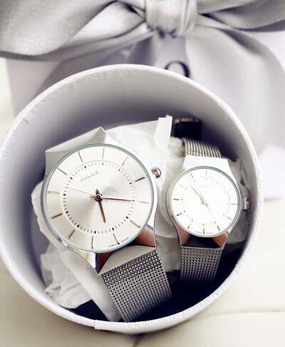 韩国设计师大气精致时髦百搭银色手表