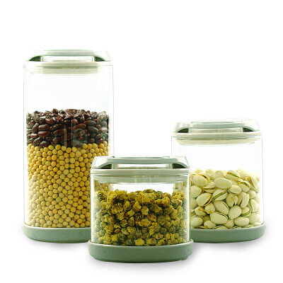 左米生活玻璃防潮密封罐密封玻璃瓶奶粉罐茶叶罐玻璃罐储物罐