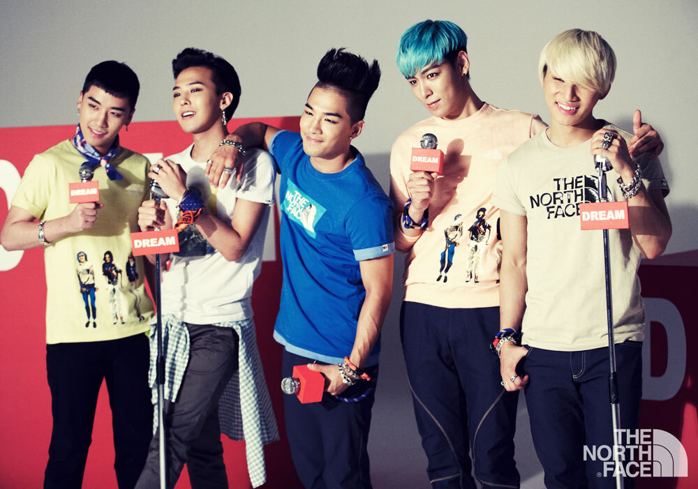 BIGBANG The north face Never stop dreaming camping 1000*701