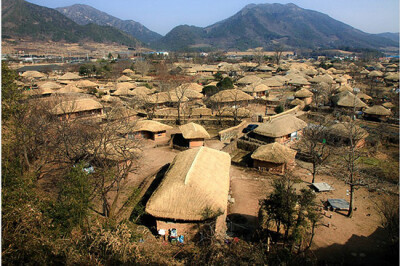 顺天乐安邑城民俗村，全罗南道顺天市乐安面南内里