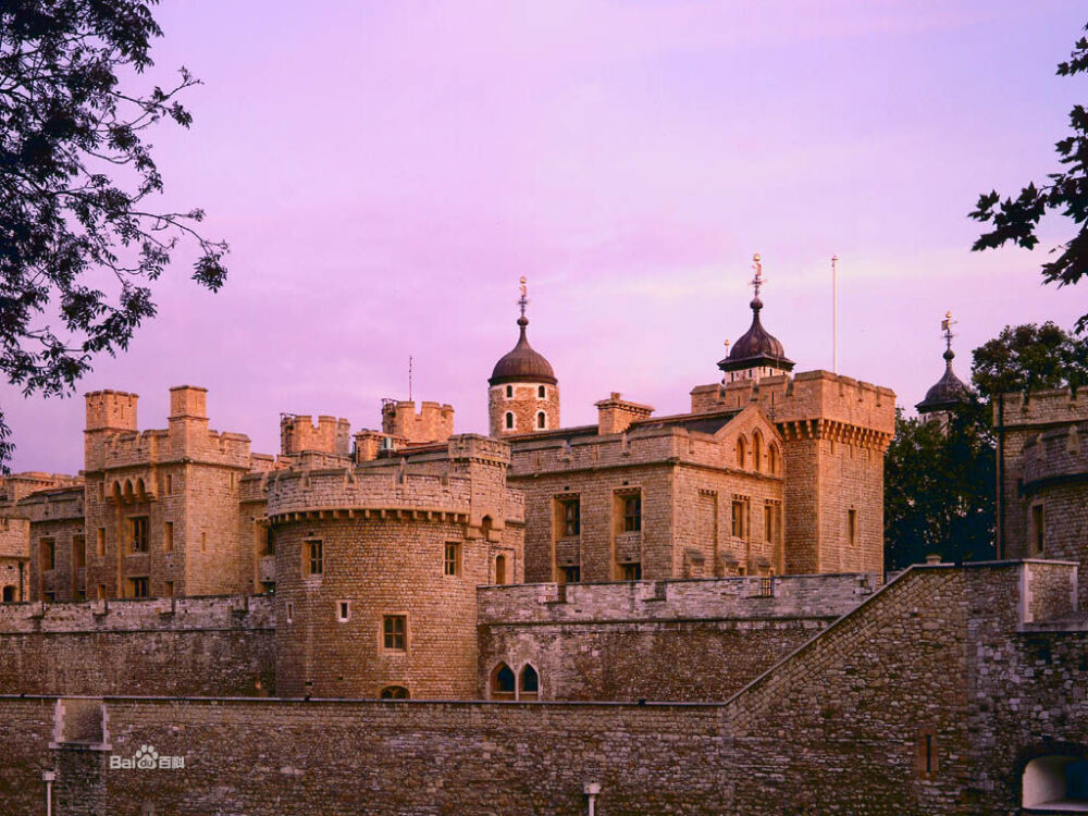 伦敦塔（英文：Tower of London）的官方名称是“女王陛下的宫殿与城堡，伦敦塔”，虽然将其作为宫殿居住的最后一位统治者已是几世纪前的詹姆士一世（1566年至1625年）。伦敦塔曾作为堡垒、军械库、国库、铸币厂、宫殿、天文台、避难所和监狱，特别关押上层阶级的囚犯。最后的这一用途产生一条短语"sent to the Tower”，意思是“入狱”。伊丽莎白一世在她姐姐玛丽一世统治时曾在此入狱一段时间；伦敦塔最后一次作为监狱使用是在第二次世界大战期间，关押鲁道夫·赫斯。1988年被列为世界文化遗产。