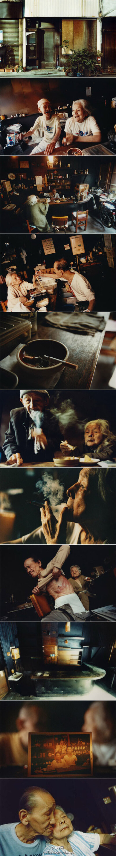【日本喫茶店的老夫妻】摄影师古贺绘理子于2003年在浅草偶然认识了这对经营喫茶店的老夫妻。之后的六年里，她时常去探望这对相依为命的老人，并用相机记录下了老俩口生命的最后时光。一辈子只做好一件事情就很美好，…