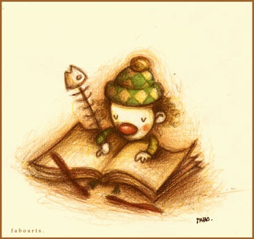 洪都拉斯画家Fabo 【小丑不可以将自己内心的忧伤展于脸上，只能用笔将忧伤收藏于那泛黄的纸中。】