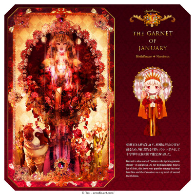 一月：石榴石（Garnet）