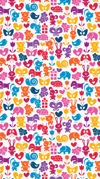 IPHONE5壁纸 动物 小动物 一堆小动物