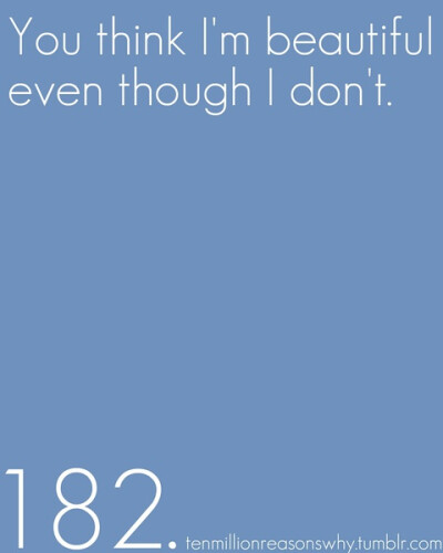 你认为我很美虽然我不是