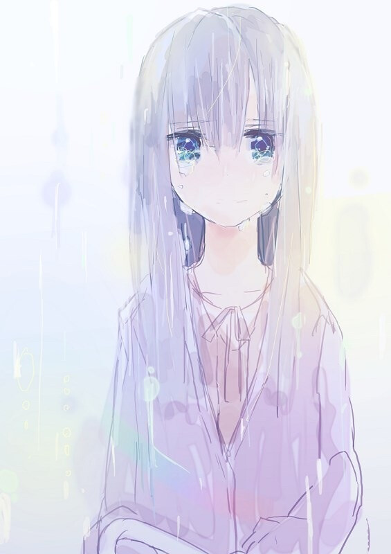 原来我等待着的、最后只是顺着我脸頰流下的冰冷液体。