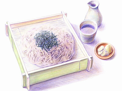 手绘日式美食