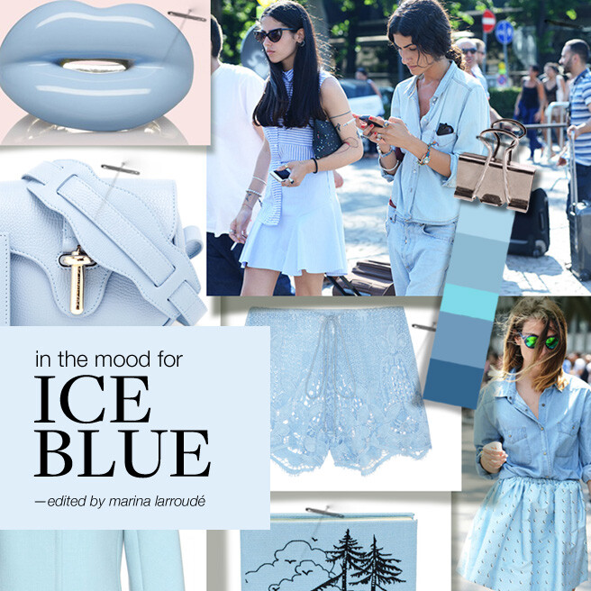 In the mood for ICE BLUE！炎热的夏季，冰冰的蓝色像冰激凌一样带来好心情。