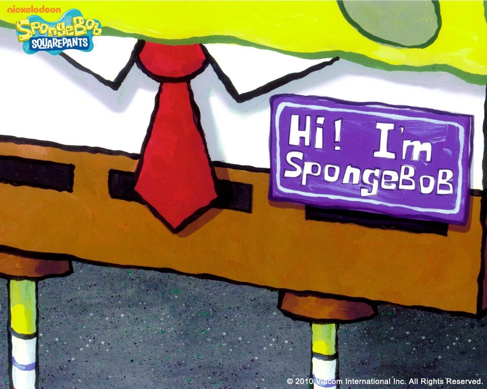 Hi!I'm SpongeBob.