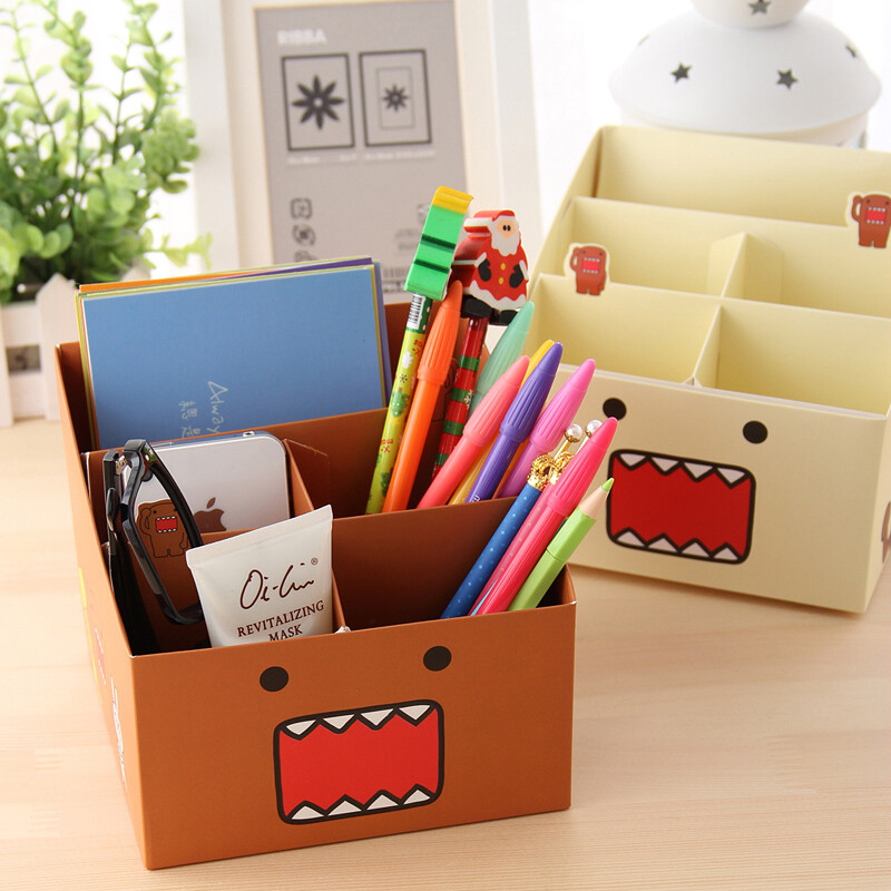 创意文具*韩国文具*多摩君桌面整理收纳盒子DIY笔盒