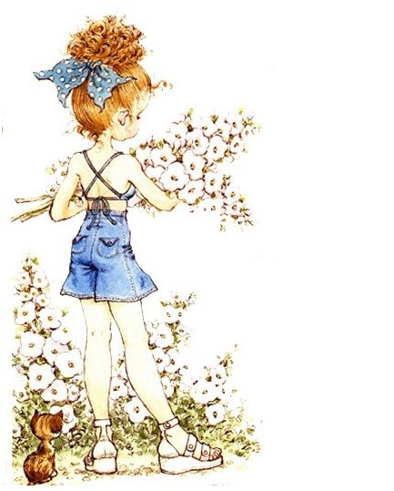 彼岸花。Sarah Kay 插画。