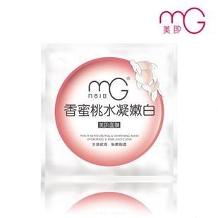 MG/美即 香蜜桃水凝嫩白面膜，采取天然蜜桃锁水成分，肌肤水嫩嫩，不怕干燥