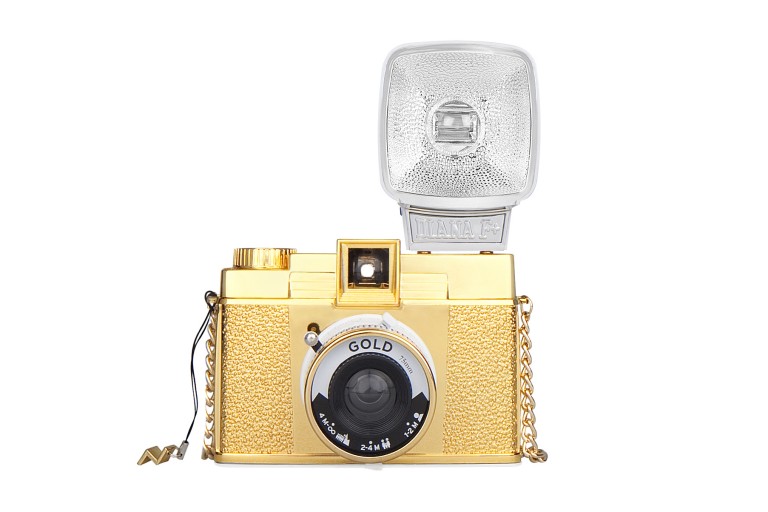 Diana Mini and Flash Gold Edition Stand out in a crowd with this tiny 35mm version of our dreamy Diana F+.