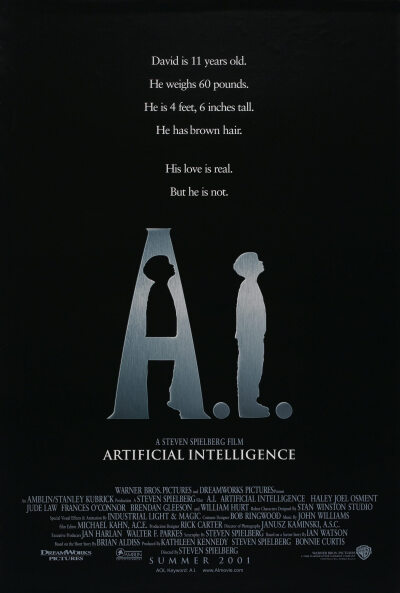 人工智能 Artificial Intelligence: AI (2001) 很棒的海报，机器人也是有感情的。