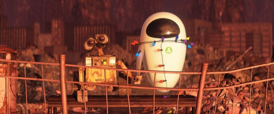 《机器人总动员 WALL·E》瓦力爱上了伊娃，一切都那么温情。