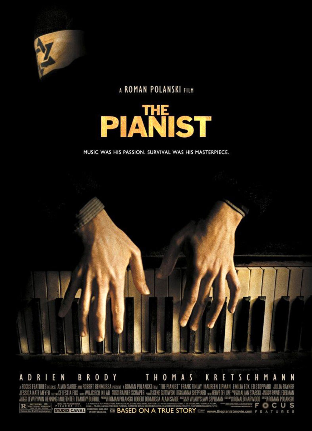 钢琴家 The Pianist (2002) 这部电影真是好喜欢，特意去搜了里面的所有钢琴曲，大爱阿德里安啊。