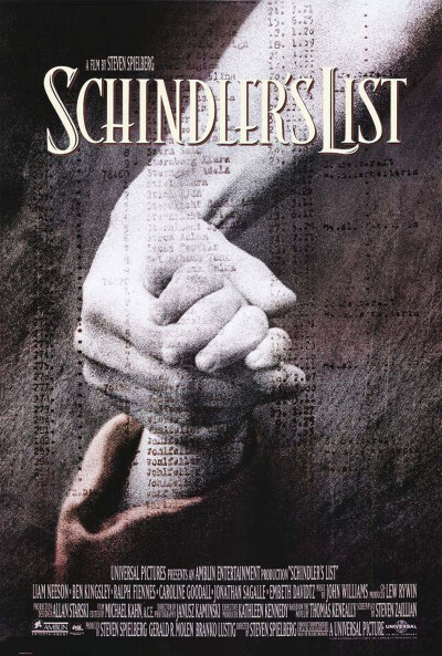 辛德勒的名单 Schindler's List (1993) 好人终有好报，很感人，和钢琴家一个时代但是表现方面完全不同。