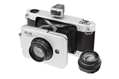 BelairXTrailblazer黑皮纹金属中画幅复古叠Lomo相机