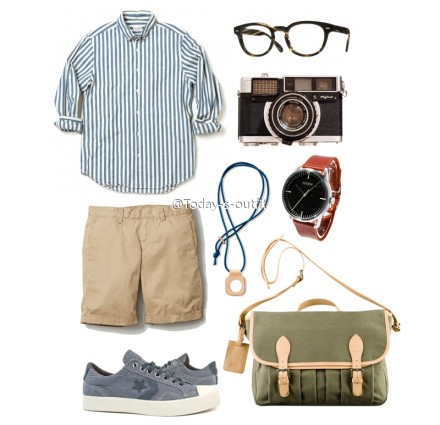 夏. 衬衫:steven alan 鞋子:converse 包:a.p.c