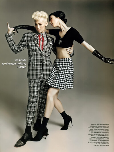 VOGUE KOREA.G-Dragon with Park Ji Hye.(Swing Time) GKGD高清扫图 1200*1597