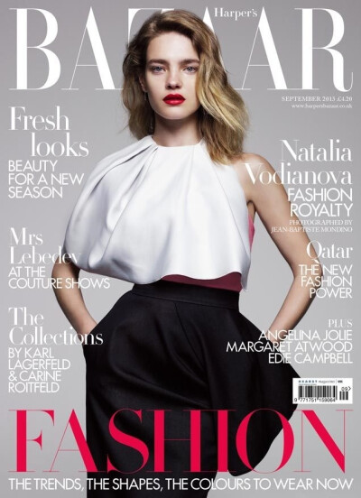 Natalia Vodianova／Harper's Bazaar英国版2013年9月号 时尚、封面、欧美