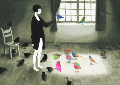 日本插画家纯jun