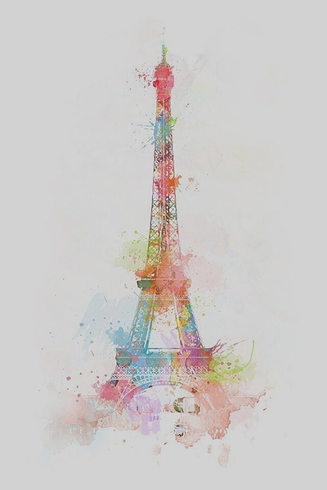 水彩 Eiffel