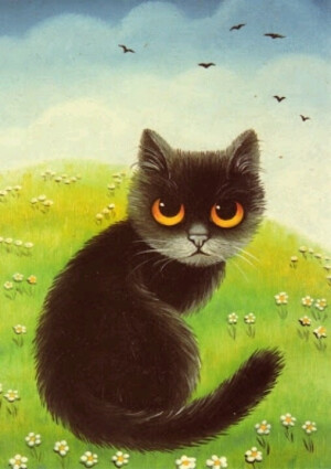 彼岸花。萌，手绘，插画。