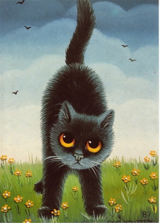 彼岸花。萌，手绘，插画。