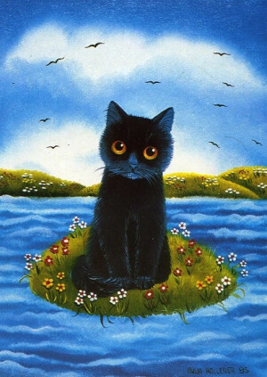 彼岸花。萌，手绘，插画。