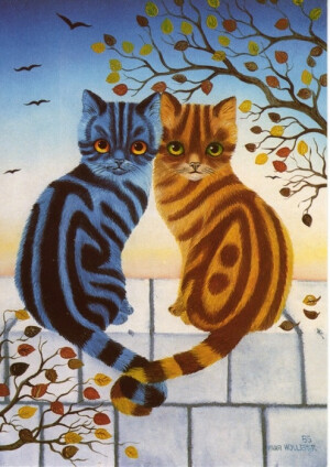 彼岸花。萌，手绘，插画。