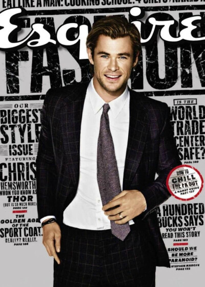 Chris Hemsworth／Esquire美国版2013年9月号 时尚、封面、欧美