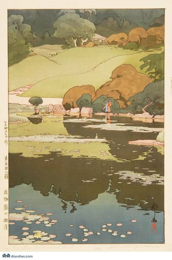 吉田博 Yoshida Hiroshi(1876年 - 1950，74岁)，西洋画家，版画家。