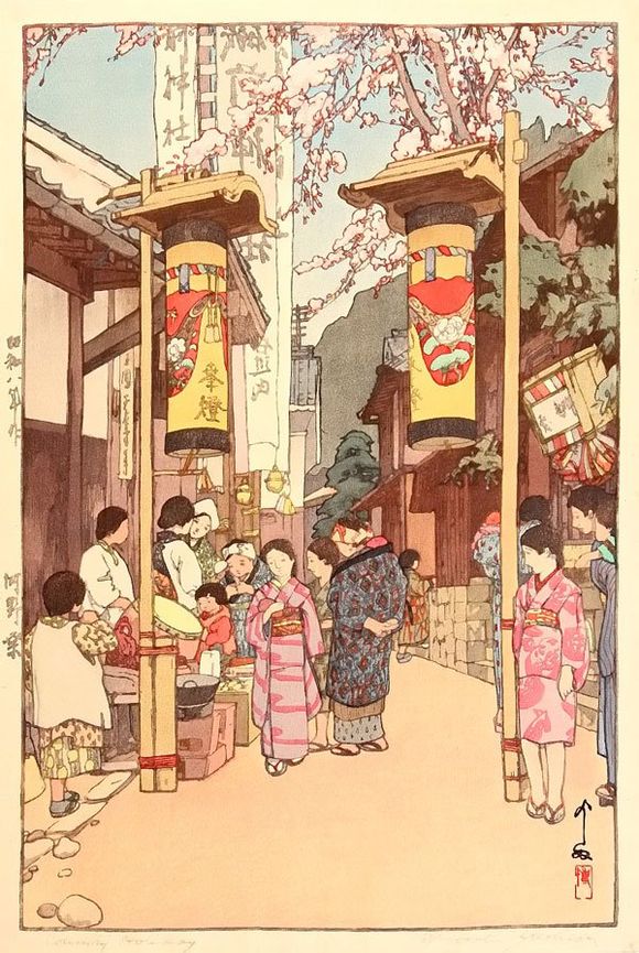 吉田博 Yoshida Hiroshi(1876年 - 1950，74岁)，西洋画家，版画家。