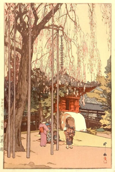 吉田博 Yoshida Hiroshi(1876年 - 1950，74岁)，西洋画家，版画家。